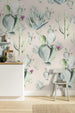 Komar Cactus Rose Papier Peint Intissé 200x250cm 2 bandes ambiance | Yourdecoration.fr