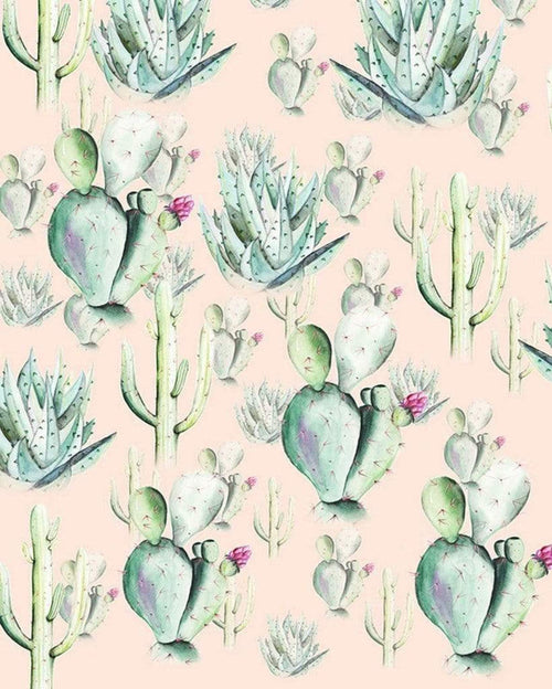 Komar Cactus Rose Papier Peint Intissé 200x250cm 2 bandes | Yourdecoration.fr