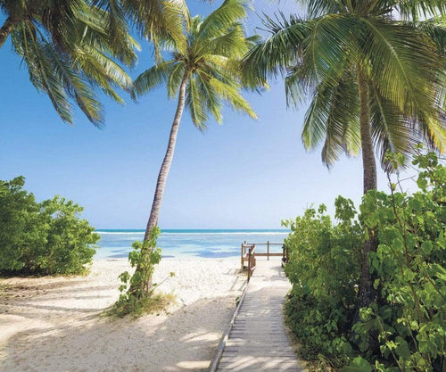 Komar Palmy Beach Papier Peint Intissé 300x250cm 3 bandes | Yourdecoration.fr